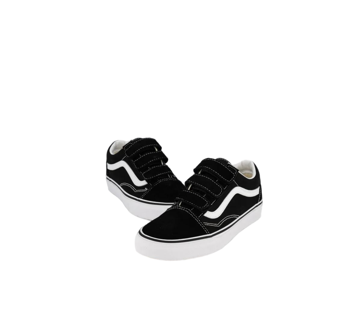 Unisex Vans Old Skool V Black/White Strap Shoes