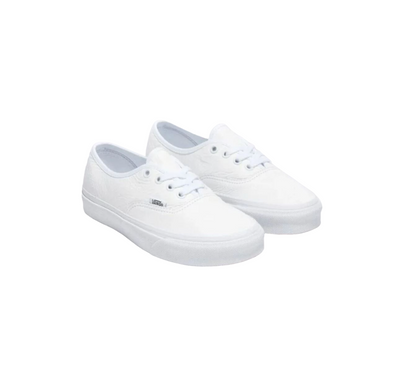 Unisex Vans Authentic Premium Leather True White Lace Up Shoes