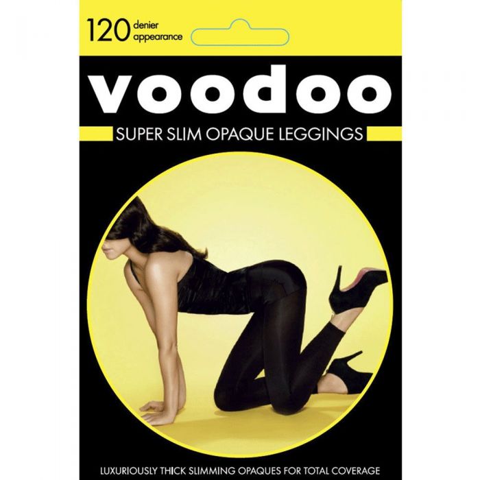 Voodoo Womens Super Slim Opaque Leggings Black