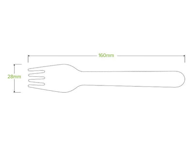 100 Pieces X 16cm Wooden Fork Party Bulk Pack