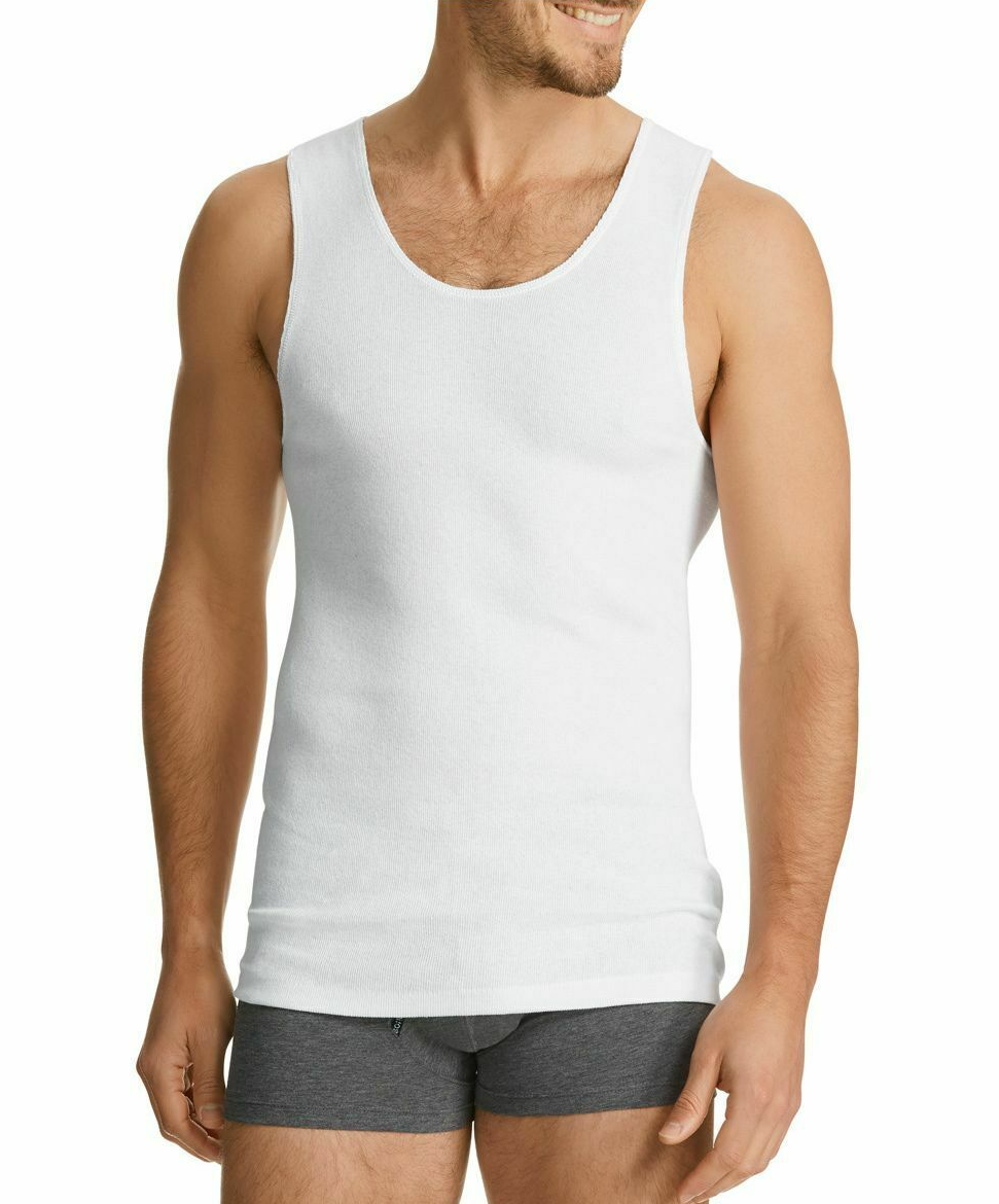 Bonds Mens 6 x Pack Of Chesty Cotton Singlets