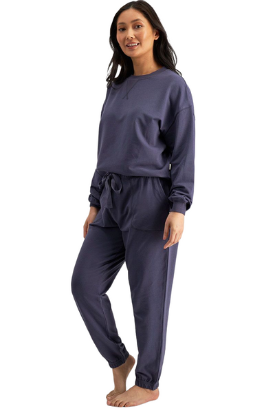 5 x Womens Jockey Life Terry Pant Trackie Loungewear Molten Midnight