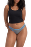 5 x Womens Bonds Hipster V Bikini Ladies Underwear Dark Grey/Blue