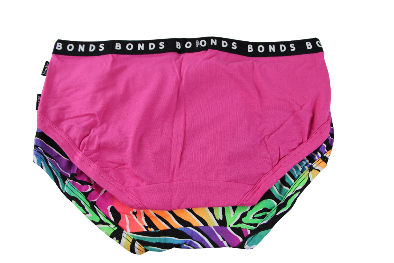 20 Pairs Bonds Hipster Boyleg Briefs Womens Underwear Black Multi / Pink 56K