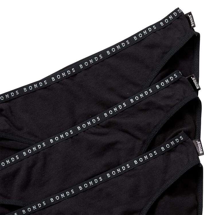 15 X Womens Bonds Hipster Bikini Underwear Undies Black