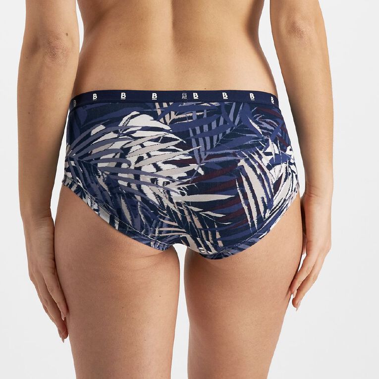 Bonds 2 Pairs Comfy Midi Briefs Womens Underwear Navy / Lilac 30K