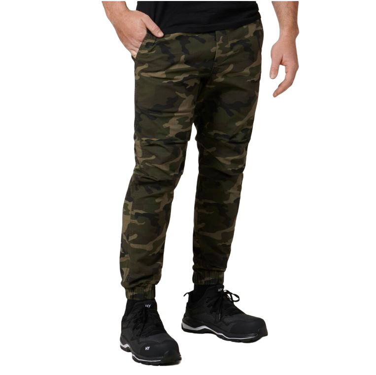 Mens Hard Yakka 3056 Camo Jogger Cotton Trackie Pant Camouflage