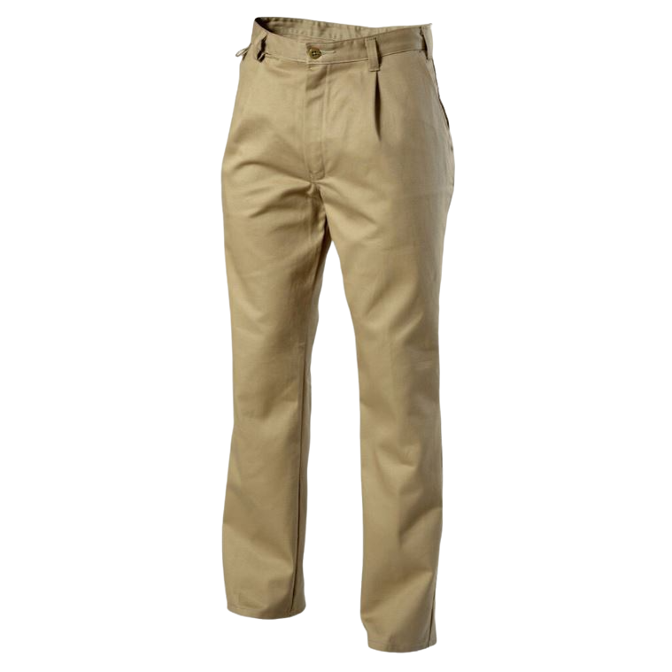 2 x Mens Hard Yakka Drill Work Pant Cotton Khaki Pants Y02501