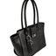 Womens Vky Original Victoria Trapeze Classic Leather Hand Bag Handbag - Black