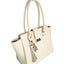 Womens Vky Original Victoria Trapeze Classic Leather Hand Bag Handbag - Cream