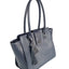 Womens Vky Original Victoria Trapeze Classic Leather Hand Bag Handbag - Navy