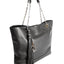 Womens Vky Original Gemma Tote Classic Large Leather Bag Handbag - Black