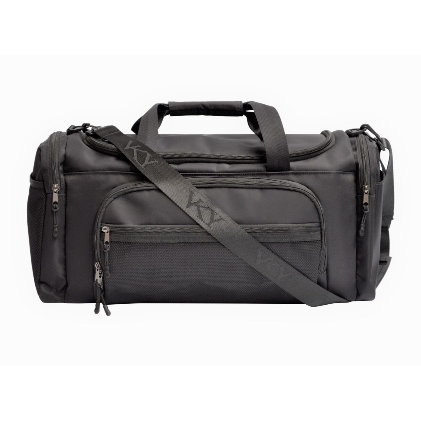 Unisex Vky Sports Gym Sport Travel Weekender Duffel Bag - Black