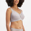 Jockey Womens No Panty Line Promise Bloom Wirefree Bra Parisian Grey