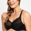 3 x Berlei Luminous Embroidered Minimiser Bra Black Yxrl