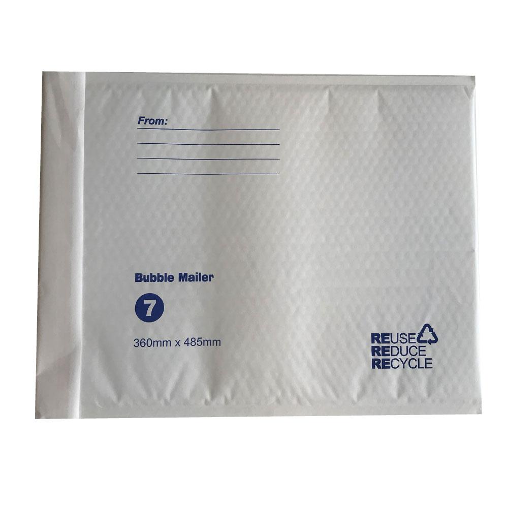 100x Tempest 215x280mm Bubble Mailers Envelopes White Kraft Paper Padded Eco Mail Postage Bags