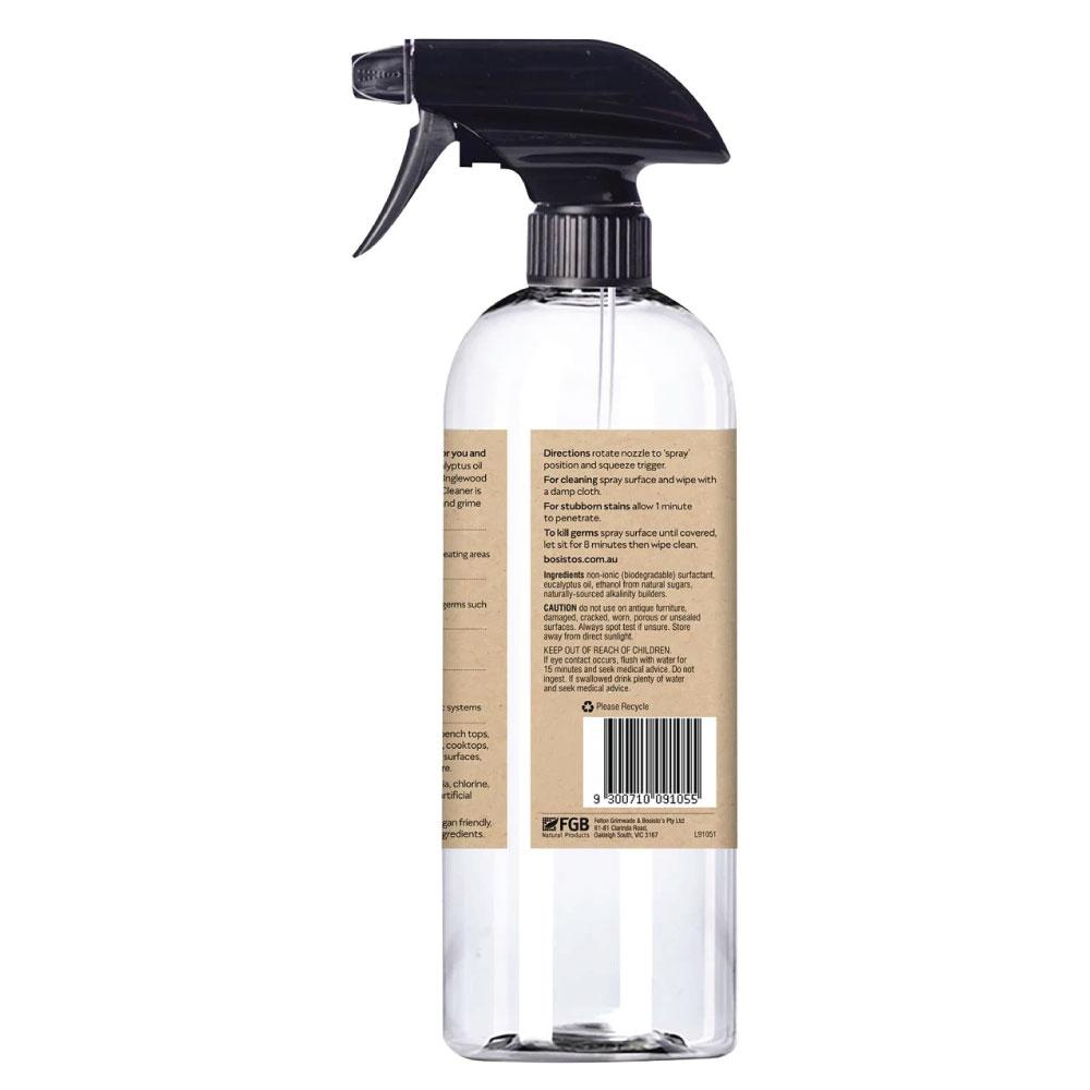 500ml Multi-Purpose Spray Bosisto's Natural Eucalyptus Eco Surface Germ Cleaner