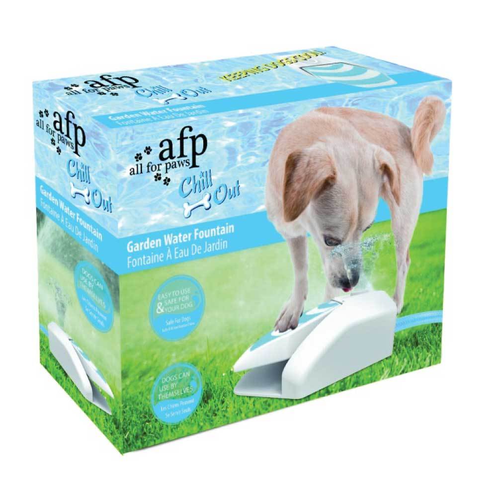 Dog Drinking Water Fountain Outdoor AFP Garden Push On Pet Sprinkler Dispenser