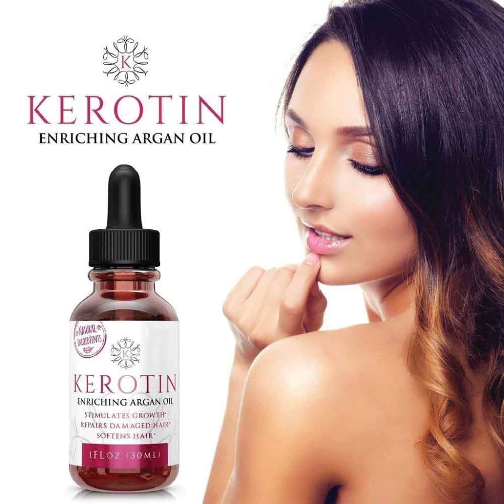 Kerotin Enriching Argan Oil - Hair Loss Treatment Stimulate Growth - Anti Aging