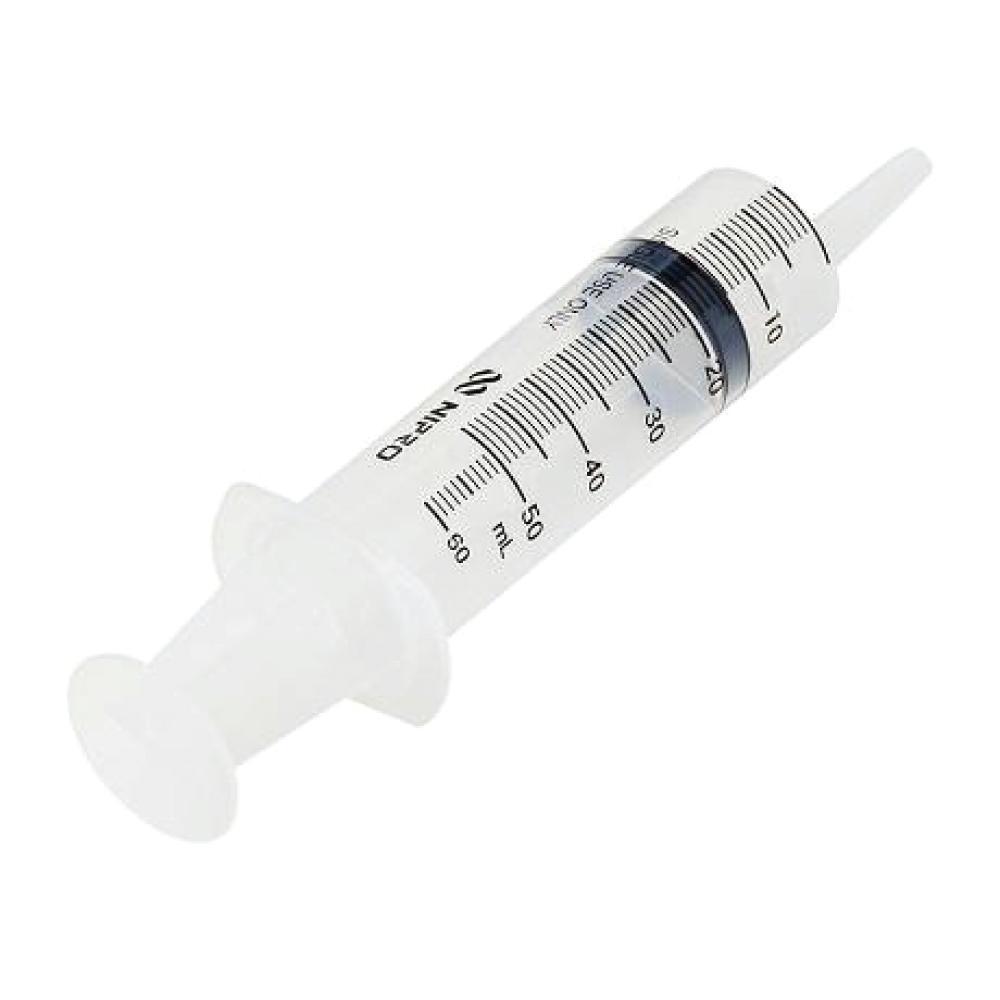 Nipro 50ml Eccentric Catheter Tip Syringe Large Plastic Medicine Cath Syringes