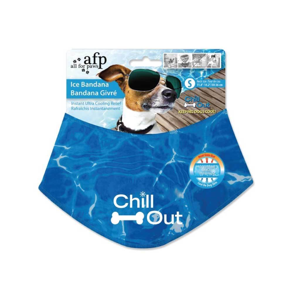 S - Dog Cooling Bandana Ice Neck Collar AFP Chill Out Pet Cool Scarf Cold Small