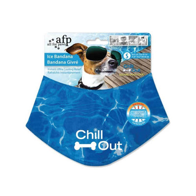 S - Dog Cooling Bandana Ice Neck Collar AFP Chill Out Pet Cool Scarf Cold Small-All For Paws-ozdingo