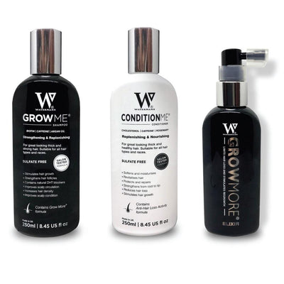 Watermans Grow Me Shampoo Conditioner Elixir Pack Full Hair Growth Anti Loss Kit-Watermans-ozdingo